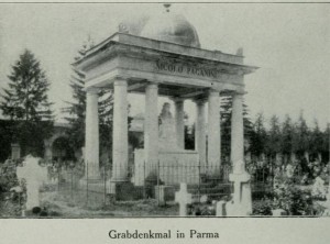 Das Grabmal Paganinis in Parma