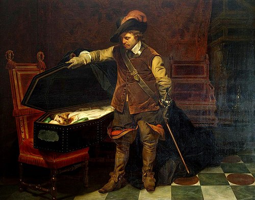 Cromwell am Sarg von Charles I. (Gemälde von Paul Delaroche)
