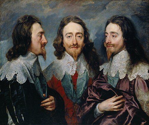 Anthonis van Dyck: Dreifachporträt von Charles I., Öl auf Leinwand (1635/36) Anthonis van Dyck: Dreifachporträt von Charles I., Öl auf Leinwand (1635/36)