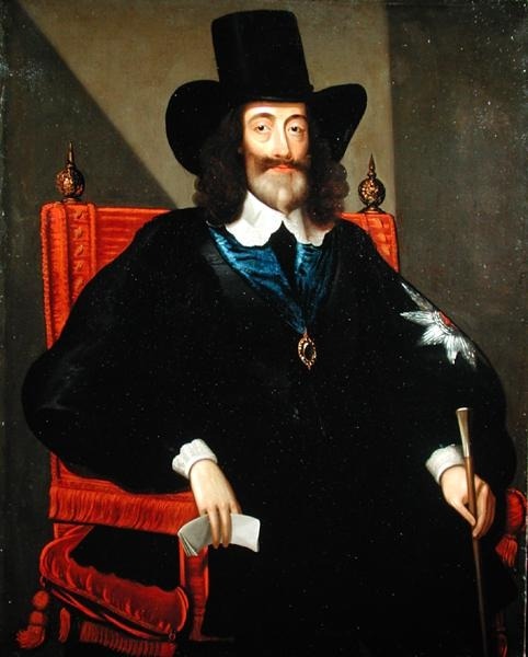 Charles I. bei seinem Prozess, Gemälde von Edward Bower, 1649